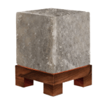 Himalayan Grey Cube Shape Salt Lamp