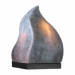 Himalayan Grey Flame Shape Salt Lamp