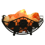 Flower Work Basket Shape Salt Lamp
